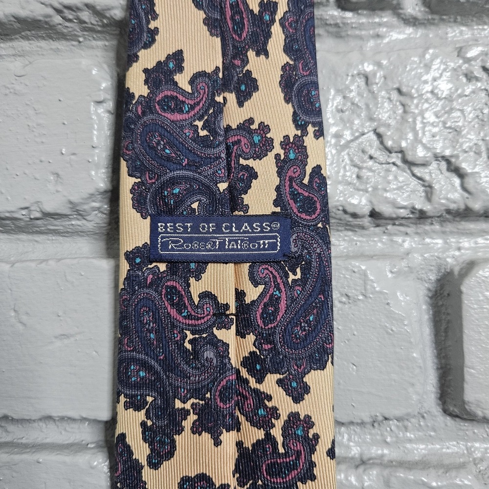 Vintage Robert Talbott Best Of Class Hand Sewn Nordstrom Men's Necktie Paisley‎